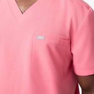 Figs Pink Scrub Top